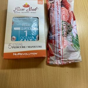 Luxury, spa pedicure kits.